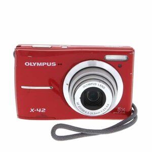 OLYMPUS X-42 12 MEGAPIXEL 5X ZOOM DIGITAL CAMERA (RED)
